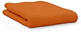 American Pillowcase College Universtity Dorm Twin XL Bed Flat Mattress Sheet 100% Brushed Soft Microfiber CC Flat TXL- Orange 159