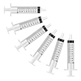 6 Pack - 10ml Plastic Syringe with Measurement, No Needle Suitable for Refilling and Measuring Liquids, Feeding Pets, Oil or Glue Applicator