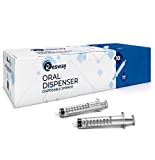 10ml Oral Dispenser Syringe No Needle | 100 Pack Disposable Sterile Individually Wrapped | Universal Use | Doctor and Vet Preferred (100 Piece)