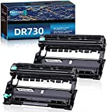 GOTOBY Compatible Drum Unit Replacement for Brother DR730 DR 730 DR-730 for Brother HL-L2395DW HL-L2390DW HL-L2350DW HL-L2370DW DCP-L2550DW MFC-L2750DW MFC-L2710DW Printer (2 Drum Unit, Black)