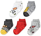 WINNIE THE POOH unisex baby Winnie the Pooh 5 Pack Shorty Socks, Assorted Neutral, 12-24 Months US