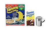 Funnel Cake Kit Deluxe Bundle- Includes Funnel Cake Mix, Ring, Dredge, and 1lb Confections Sugar - Funnel Cake Maker Machine - Carnival Food Makers