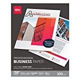Office Depot Professional Brochure and Flyer Paper, Glossy, 8 1/2in. x 11in, 50 Lb, Pack of 100 Sheets, 124213