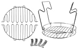 PETKAO Accessory Kit, Bunk Bed Basket, Leg Rack, Rib Hooks for Char-Broil The Big Easy Turkey Fryer, Stainless Steel