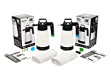 The Rag Company Goizper Group iK Sprayers - Foam Pro 2 + Multi Pro 2 Pump Sprayer Combo Kit with Premium Microfiber Towels Professional Auto Wash & Detailing, Dry/Wet Foam Spray