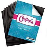 Craftopia Magnetic Adhesive Sheets | 8" x 10" | Pack of 10 | Magnets for Crafts! - Flexible Peel and Stick Self Adhesive for Crafts Photos Stamp Dies and More (8"x10" 10 Pack)
