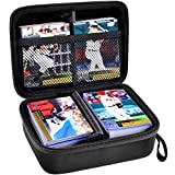 Baseball Card Holder Case Compatible with Topps Sports Cards. 400+ Trading Card Storage Box for Football, PM TCG, MTG, C.A.H. Protectors Display Binder with Strap & Removable Dividers (Organizer Only)