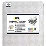 Serta Tranquility Eco Firm 2-Stage Premium Innerspring Crib and Toddler Mattress -Waterproof - GREENGUARD Gold Certified (Non-Toxic) - Trusted 50 Year Warranty - Made in USA