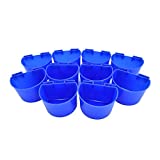 Accrie 10 pcs Cup Hanging Water Feed Cage Cups for Poultry Gamefowl Rabbit Chicken Pigeons