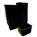 The ROP Shop | (Pack of 20 Black Cage Cups for Feed & Water for Poultry, Ducks, Birds, Hamsters