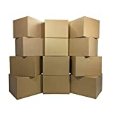 Amazon Basics Cardboard Moving Boxes - 12-Pack, Large, 20" x 20" x 15"