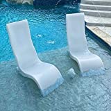 Luxury Lounger Classic Upright in-Pool Chair Set for Pool Ledge