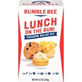 BUMBLE BEE Lunch on The Run! Chicken Salad Lunch Kit, High Protein Lunch Kit, Canned Chicken Salad (packaging may Vary), 8.2 Ounce (Pack of 4)