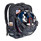 Sresk Water-Resistant 26L Molle Motorcycle Helmet Holder/Cycling Helmet Storage/Hiking Helmetcatch Bag/Backpack Daypack (Black)