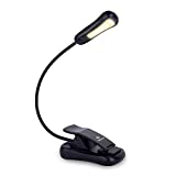 Vekkia 3000K Warm LED Lightweight Book Light Rechargeable-Book-Light-Reading in Bed at Night,3 Brightness,Reading-Light Easy Clip on, Great Gift for Readers