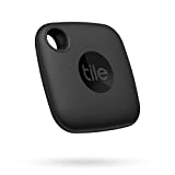 Tile Mate (2022) 1-Pack, Black. Bluetooth Tracker, Keys Finder and Item Locator; Up to 250 ft. Range. Up to 3 Year Battery. Water-Resistant. Phone Finder. iOS and Android Compatible, 1 Pack, Black