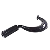 sthus 40mm Black Banana Exhaust Pipe for 49cc 50cc 60cc 66cc 80cc Motorized Bicycle Bike Engine Part