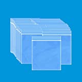 Minoly 2" x 2" Clear Small Baggies 2 Mil 100pcs Resealable Mini Zip Plastic Bags for Jewelry Parts