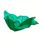 Sarah's Silks Emerald Playsilk - 100% Silk, Waldorf Toys, Bright Colored Play Scarves for Toddlers to use for Pretend Play | Montessori Toy for Kids
