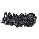 HONBAY 100PCS M3x5 Black Zinc Round Head PC Mounting Computer Screws Computer Case Fixed Motherboard Screw