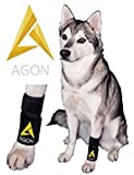 AGON Dog Canine Front Leg Brace Paw Compression Wraps with Protects Wounds Brace Heals and Prevents Injuries and Sprains Helps with Loss of Stability Caused by Arthritis (Small/Medium)