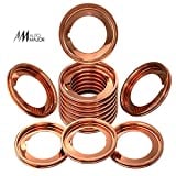20 Pcs Oil Drain Plug Gasket - Copper Crush Washer Oil Drain Plug - Replacement for Nissan/Infiniti Oil Crush Washer OEM 11026-01M02 11026-JA00A - Replacement for Ford OEM F4XY-6734-A by Automajor