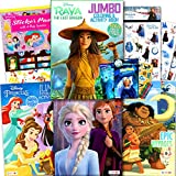 Disney Princess Coloring Book Set for Kids - Activities, Stickers and Games - Featuring Disney Princess, Frozen, Moana and Raya and The Last Dragon