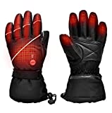 Upgraded Heated Gloves for Men Women,Electric Ski Motorcycle Snow Mittens Gloves