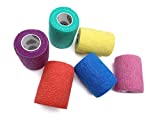 WildCow 3 Inch Vet Tape Wrap Bulk Bandages Colored (Pack of 6) …