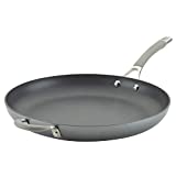 Circulon 14" Helper Handle Hard Anodized Aluminum Skillet, Inch, Oyster Gray