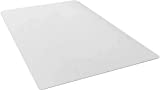 Office Chair Mat for Hardwood Floor by Somolux Computer Desk Swivel Chair PVC Plastic Mat Clear Oversized and Rolling Delivery, Protect Hard Flooring in Home and Office 48 x 36 x 1/16 inches Rectangle