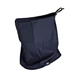 Mission All Season Neck Gaiter, Adjustable Draw cord, Face Cover, Breathable Fabric, Reusable & Machine Washable, UPF 50- Navy Blazer