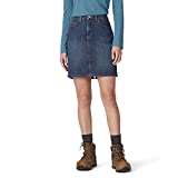 Dickies Women's Perfect Shape Denim Skirt, Stonewashed Indigo Blue, 6