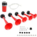 cciyu 125db Air Horn 12V 5 Trumpet Musical Dukes Hazzard Horn Kit Compressor Replacement for Train Car Truck Boat RV