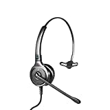 Leitner LH250 Professional Corded USB Computer Headset with Microphone for VoIP Softphone Systems – Works with Mac and PC