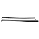 Side Skirts Compatible With 2001-2005 Honda Civic 2 & 4 Doors, Black Side Bottom Line Extension by IKON MOTORSPORTS, 2002 2003 2004