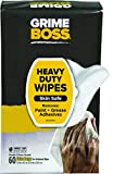 Grime Boss Heavy Duty Hand Cleaning Wipes, White 60 Count (Pack of 1)
