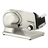 ChefsChoice 615A Electric Meat Slicer For Home Use With Precision Thickness Control, Tilted Food Carriage and 7-Inch Removable Blade, 100 W, Silver