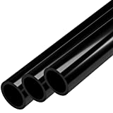 FORMUFIT Furniture Grade PVC Pipe, 40", 1/2" Size, Black (3-Pack)