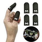 Mobile Game Controller Finger Sleeve Sets - Aovon Ultra-Thin Anti-Sweat Breathable Soft Touch Screen Sensitive Shoot Aim Joysticks Finger Sleeves for PUBG/Knives Out/Rules of Survival