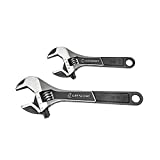 Crescent 2 Pc. Wide Jaw Adjustable Wrench Set 6" & 10" - ATWJ2610VS