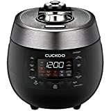 CUCKOO CRP-RT0609FB | 6-Cup (Uncooked) Twin Pressure Rice Cooker & Warmer | 12 Menu Options: High/Non-Pressure Steam & More, Made in Korea | Black