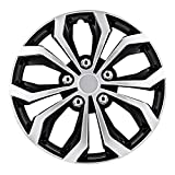 Pilot Automotive WH553-14S-BS Black/Silver 14 Inch Spyder Performance Wheel Cover | Pack of 4 | Fits Toyota Volkswagen VW Chevy Chevrolet Honda Mazda Dodge Ford and Others