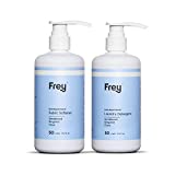 FREY Concentrated Natural Laundry Detergent + Liquid Fabric Booster (Full Wash) - Laundry Bundle Includes High Efficiency Liquid Detergent (50 Loads) and Fabric Deodorizer (50 Loads), Eco Friendly