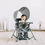 Baby Delight Go with Me Venture Chair|Indoor/Outdoor Portable Chair with Sun Canopy|Gray|3 Child Growth Stages: Sitting, Standing and Big Kid|3 Months to 75 lbs|Weather Resistant