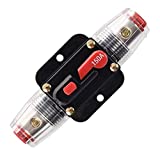 ANJOSHI 150A Fuse Holders Inline Circuit Breaker for Car Audio and Amps Overload Protection Reset Fuse Inverter 12V-24V DC Replace Fuses