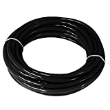 Quickun Pneumatic Tubing 4mm x 2.5mm PU Polyurethane Tube Air Hose Line for Air Compressor Fitting or Fluid Transfer ( Black 32.8ft/10Meters )