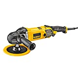 DEWALT Buffer Polisher, 7-9, 12 amp, Variable Speed Dial 0-3,500 RPMs, Corded (DWP849X), One Size, Yellow