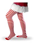 Forum Novelties 54215 Red/White Striped Adult Tights Party Supplies, Standard