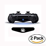 LLC Integral - 2pcs Pair Game Light Bar Vinyl Stickers Decal Led Light Bar Cover for Sony Playstation 4 Dualshock 4 PS4 PS4 Slim PS4 Pro Controller Gamepad Skins Removable Weed